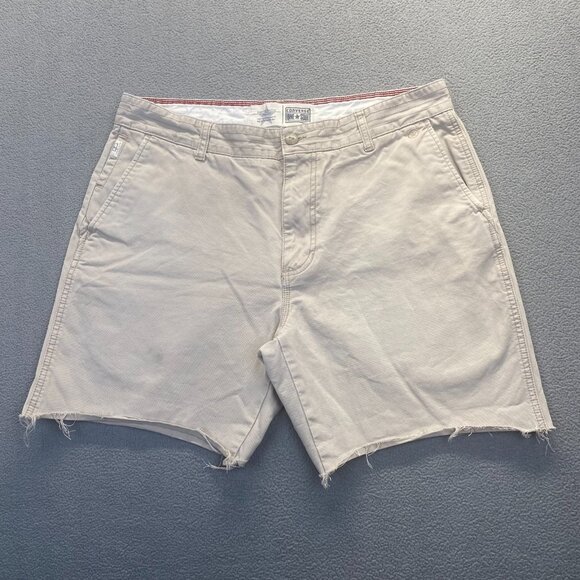 Men's CONVERSE One Star Khaki Beige Chino Shorts Size 36X30 - Picture 1 of 12